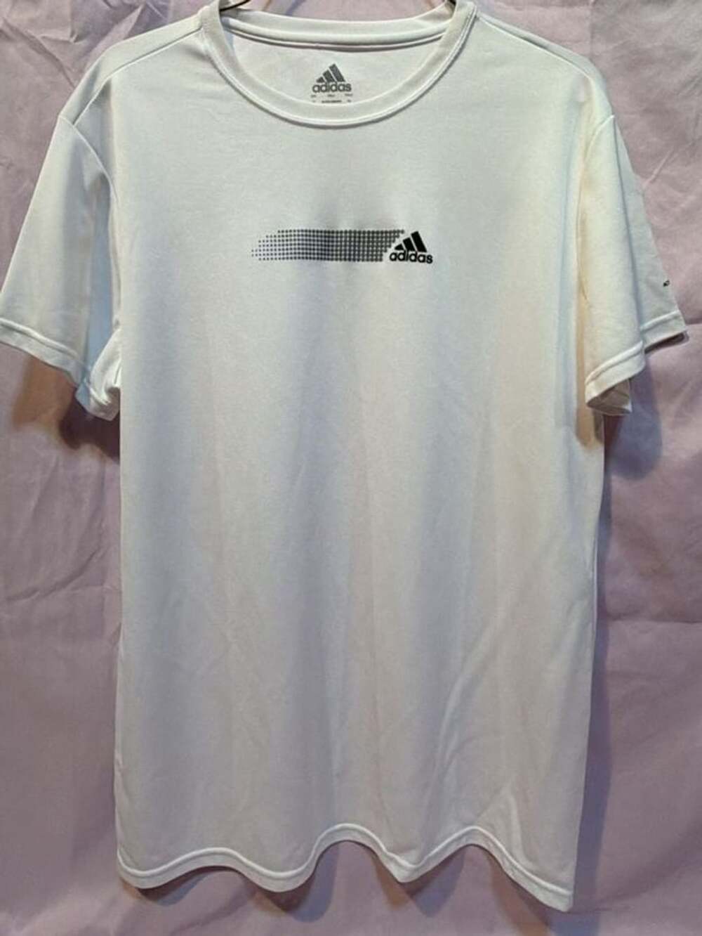 Adidas Graphic T-Shirt Size XL White Polyester